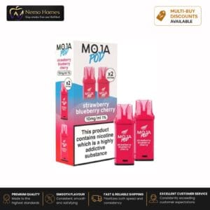 Buy Liberty Flights MOJA Pod Refill - 10mg Strawberry Blueberry Cherry Moja Pod Refill - Free UK Next Day Delivery (no minimum spend)