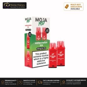 Buy Liberty Flights MOJA Pod Refill - 20mg Watermelon Ice Moja Pod Refill - Free UK Next Day Delivery (no minimum spend)