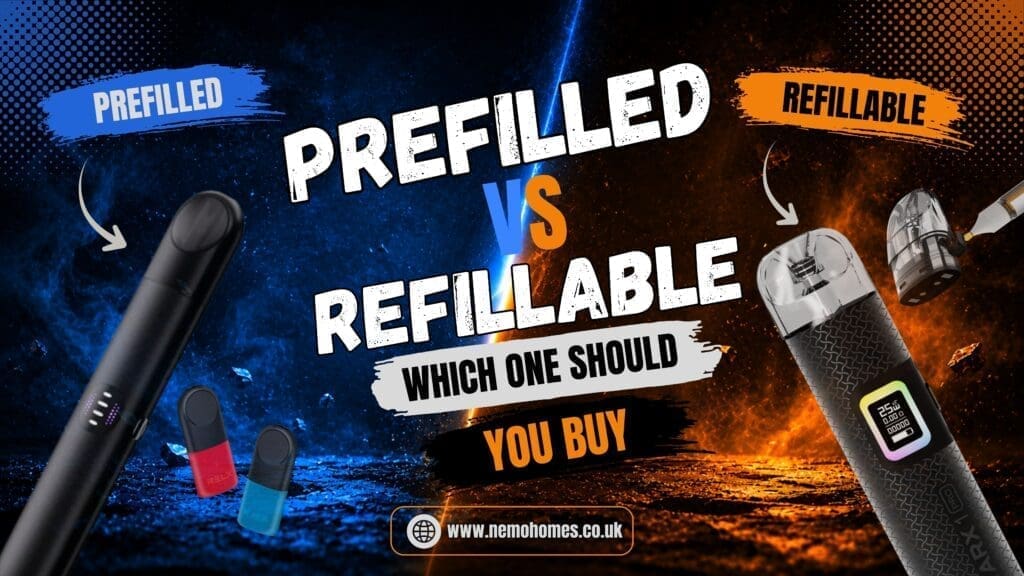 Buy Prefilled or Refillable? Here's How to Choose the Right Vape beginner vape guide - Free UK Next Day Delivery (no minimum spend)
