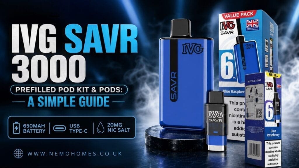 Buy IVG SAVR 3000 Pods & Kit Complete Guide: Everything You Need to Know Auto-Fill pod system - Free UK Next Day Delivery (no minimum spend)