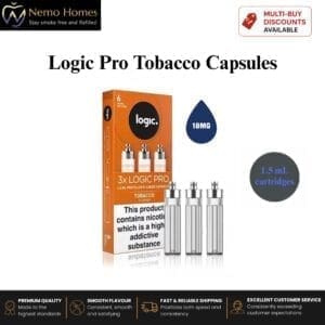 Buy Logic Pro Vape Device and Refill Capsules - Logic Pro Tobacco Refill Capsules  - Free UK Next Day Delivery (no minimum spend)