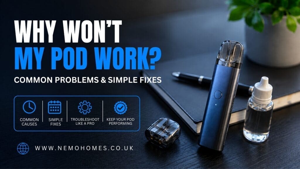 Buy Why Won’t My Pod Work? Common Problems and Simple Fixes coil problems - Free UK Next Day Delivery (no minimum spend)