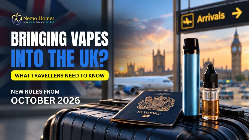 Buy Travelling to the UK With Vapes? New October 2026 Rules Explained: Everything You Need To Know 50ml Vape Allowance - Free UK Next Day Delivery (no minimum spend)
