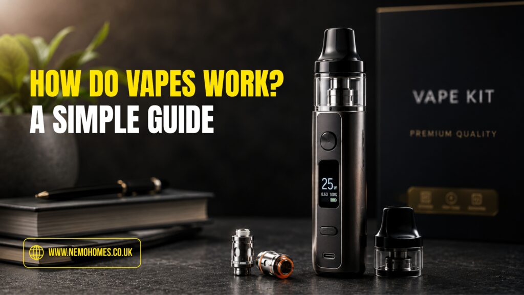 Buy How Do Vapes Work? A Simple Guide beginner vape guide - Free UK Next Day Delivery (no minimum spend)