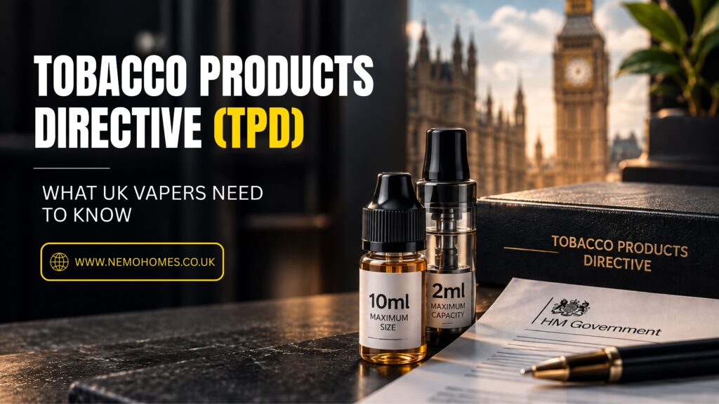 Buy Have You Heard of the Tobacco Products Directive (TPD)? Everything You Need to Know 10ml e-liquid - Free UK Next Day Delivery (no minimum spend)