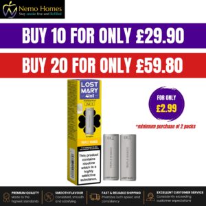 Buy Lost Mary 4 in 1 Replacement Pods - Triple Mango - Free UK Next Day Delivery (no minimum spend)