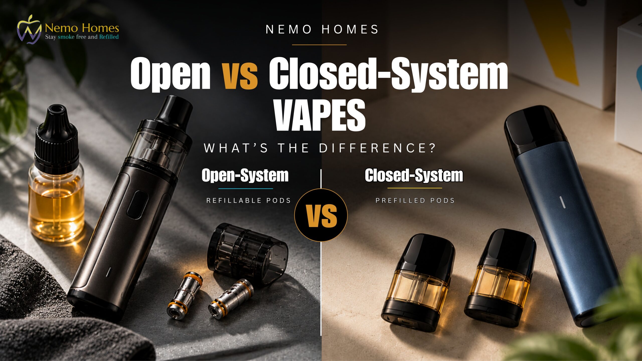 Buy Open vs Closed Vape Pods: Everything You Need to Know open vs closed vape pods - Free UK Next Day Delivery (no minimum spend)