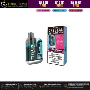 Buy SKE Crystal CL6000 Prefilled Pods and Vape Kit – 20mg - CL6000 Kit - Blue Razz Lemonade - Free UK Next Day Delivery (no minimum spend)