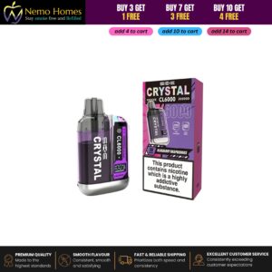 Buy SKE Crystal CL6000 Prefilled Pods and Vape Kit – 20mg - CL6000 Kit - Blueberry Raspberries - Free UK Next Day Delivery (no minimum spend)