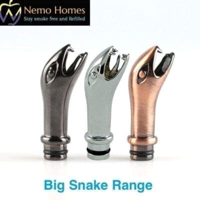 Buy 510 Thread BIG Snake | Fat Snake| Thick (animal) Drip Tip in different colours - Free UK Next Day Delivery (no minimum spend)
