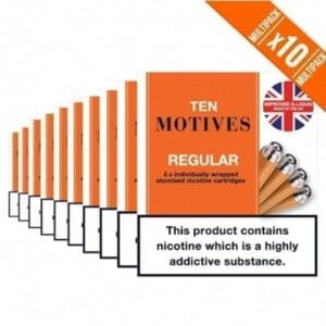 Buy Regular and Menthol 10 Motives Cartridges - Free UK Next Day Delivery (no minimum spend)
