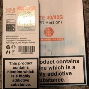Buy Jomotech Lite 40 and Lite 40s Coil Heads  - Free UK Next Day Delivery (no minimum spend)