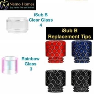 Buy Innokin iSub B Replacement Glass & Resin Drip Tip - Free UK Next Day Delivery (no minimum spend)